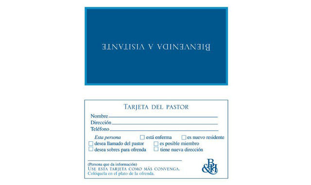 Tarjetas de bienvenida
