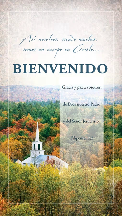 Tarjeta de bienvenido (Paquete de 50)