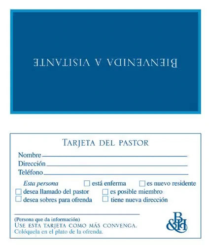 Bienvenida a Visitante paquete de 100