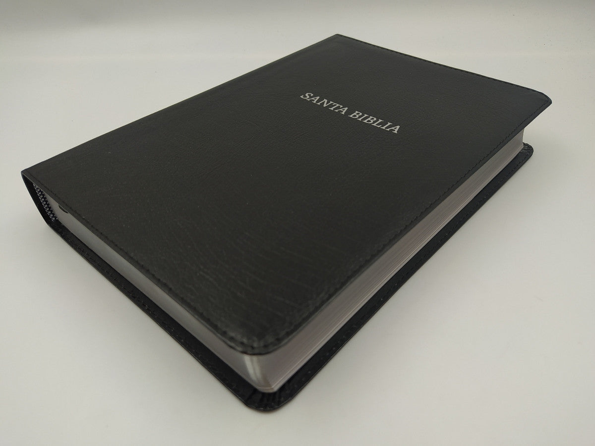 Biblia Letra Gigante 14 Pts Con Rerefencias RVR60 | Piel fabricada Negro