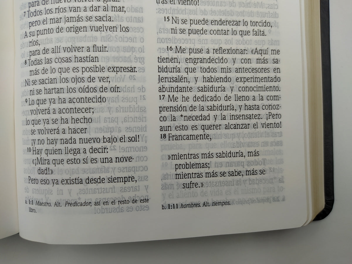 Biblia NVI, Tamaño Manual, Piel Especial, Negra