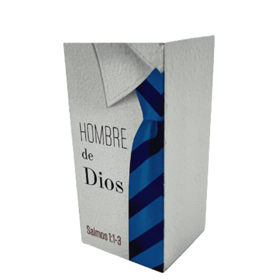 Bloque decorativo de madera. Hombre de Dios  Salmos 1:1-3