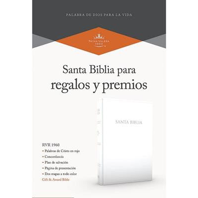 Biblia Regalos y Premios RVR 1960, Imitación Piel Blanco