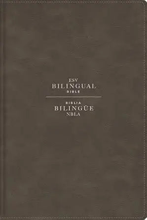 ESV/NBLA, Biblia Bilingüe, soft leather-look gris