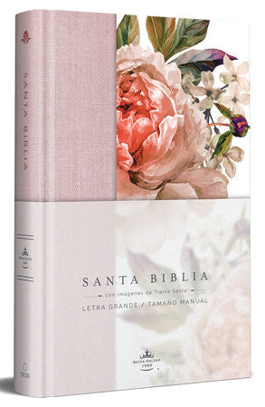 Biblia Letra Grande Tamano Manual RVR 1960 Con Imagenes de Tierra Santa | Tapa Dura
