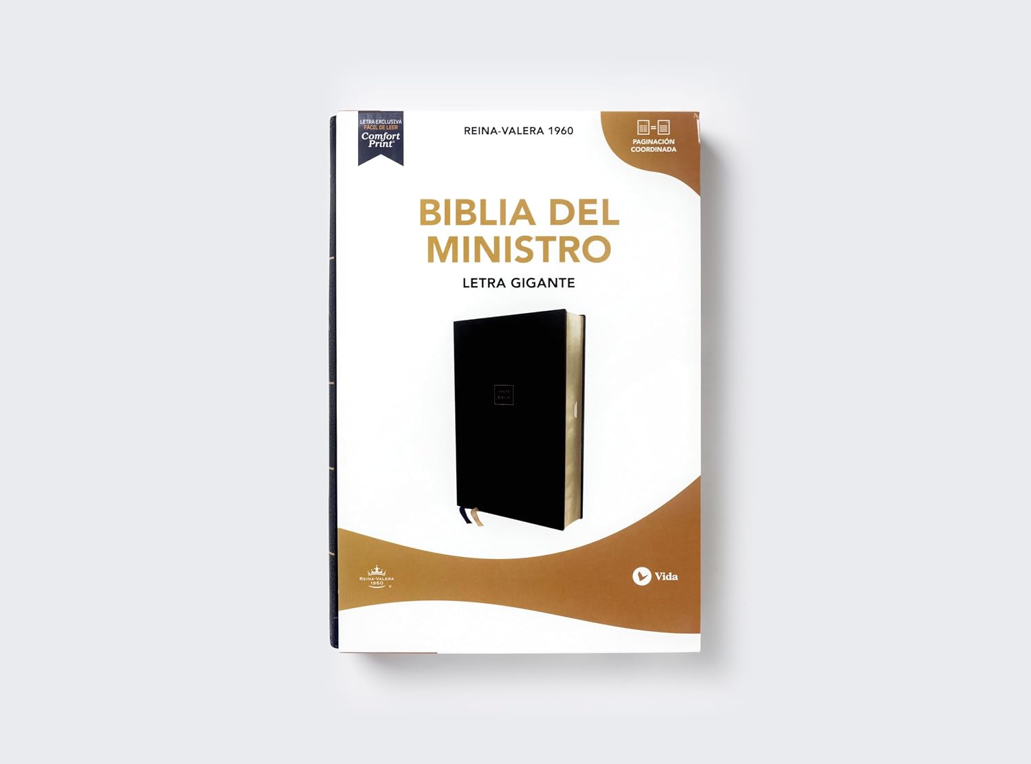 Biblia del Ministro, Letra Gigante RVR 1960 | Imitacion Piel Negro