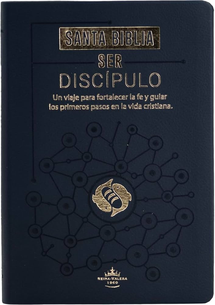 Biblia Tamano letra grande SER DISCIPULO, Imitacion Piel Indice