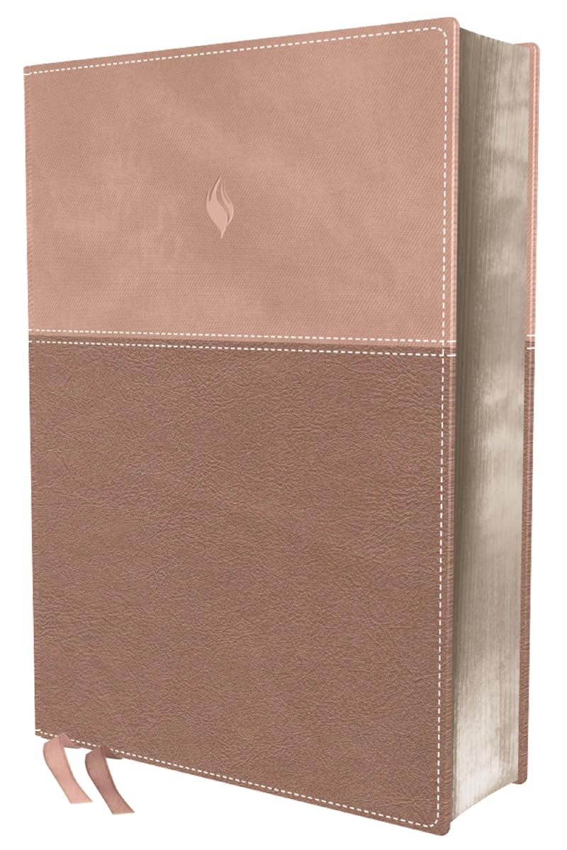 Biblia de estudio Vida Plena, Edicion clasica, Dos Tonos Oro Rosa, Comfort Print