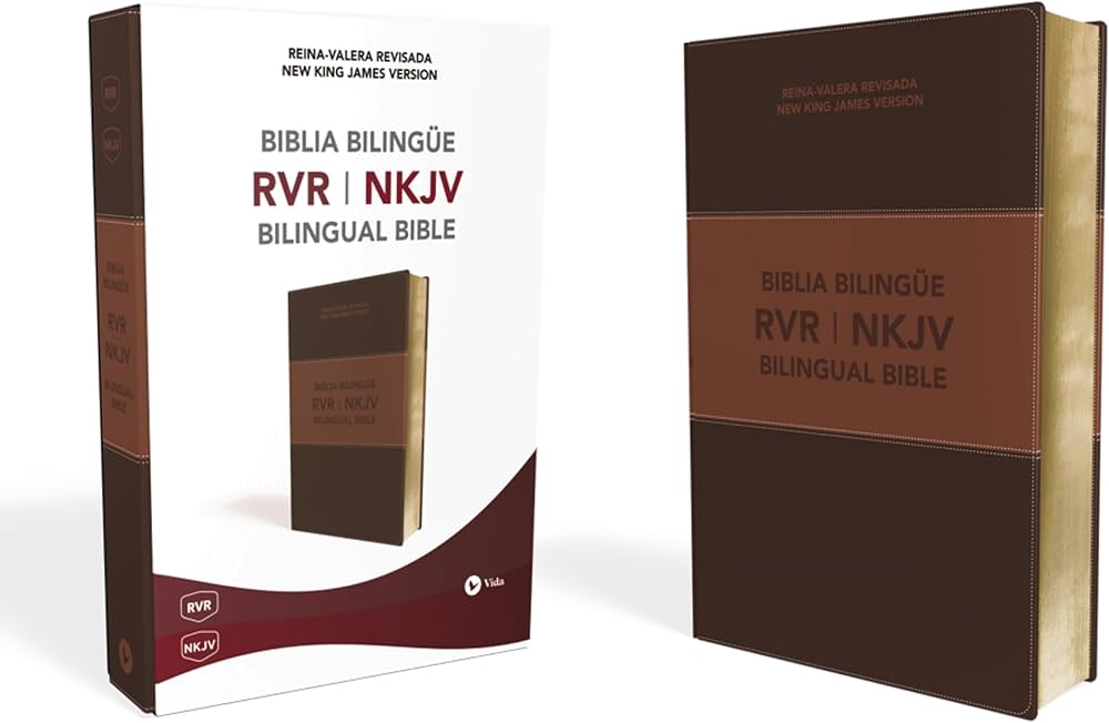 Biblia bilingue RVR / NKJ Imitacion Piel Dos Tonos