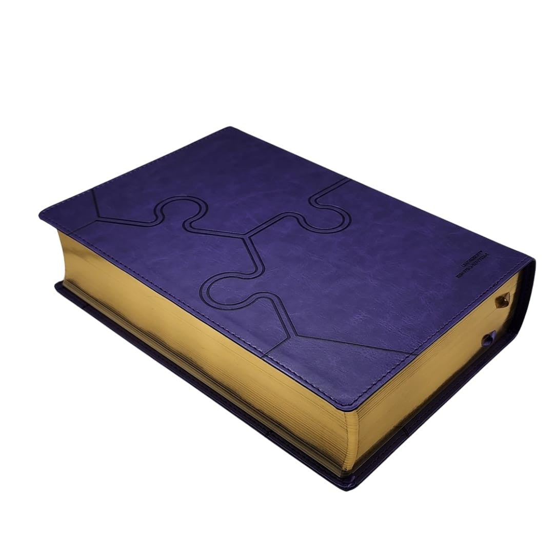 Nueva Biblia para el estudio inductivo, NBLA, Imitacion Piel Morado, Comfort Print