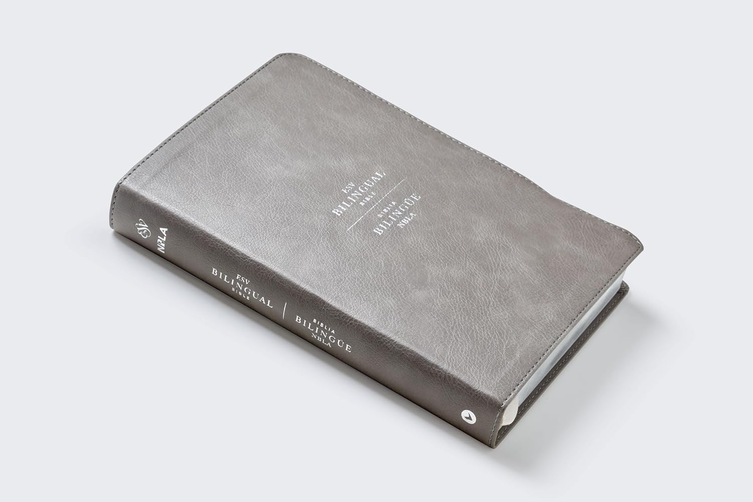 ESV/NBLA, Biblia Bilingüe, soft leather-look gris