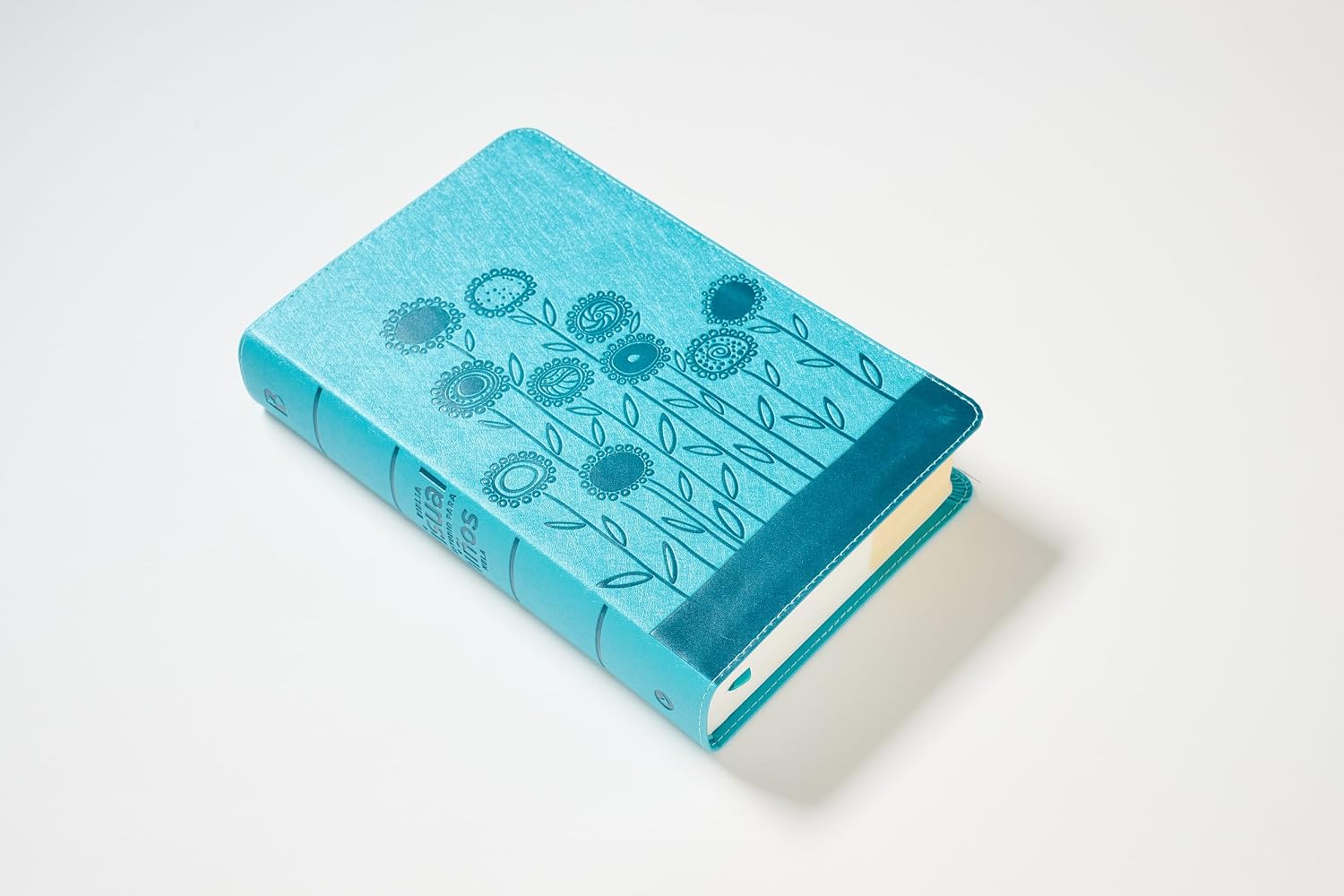 NBLA, Biblia Visual de Estudio para niños, Interior a cuatro colores, Leathersoft, Turquesa, Comfort Print