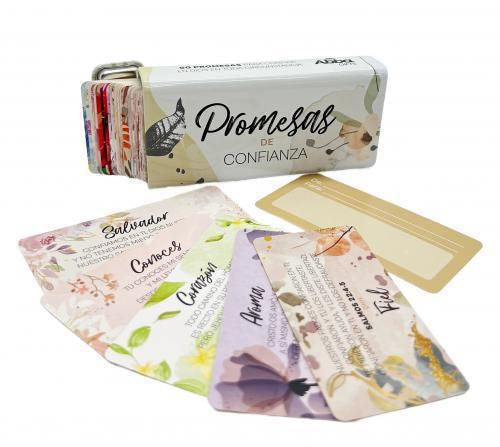 Caja Metalica con 50 Promesas - Confianza