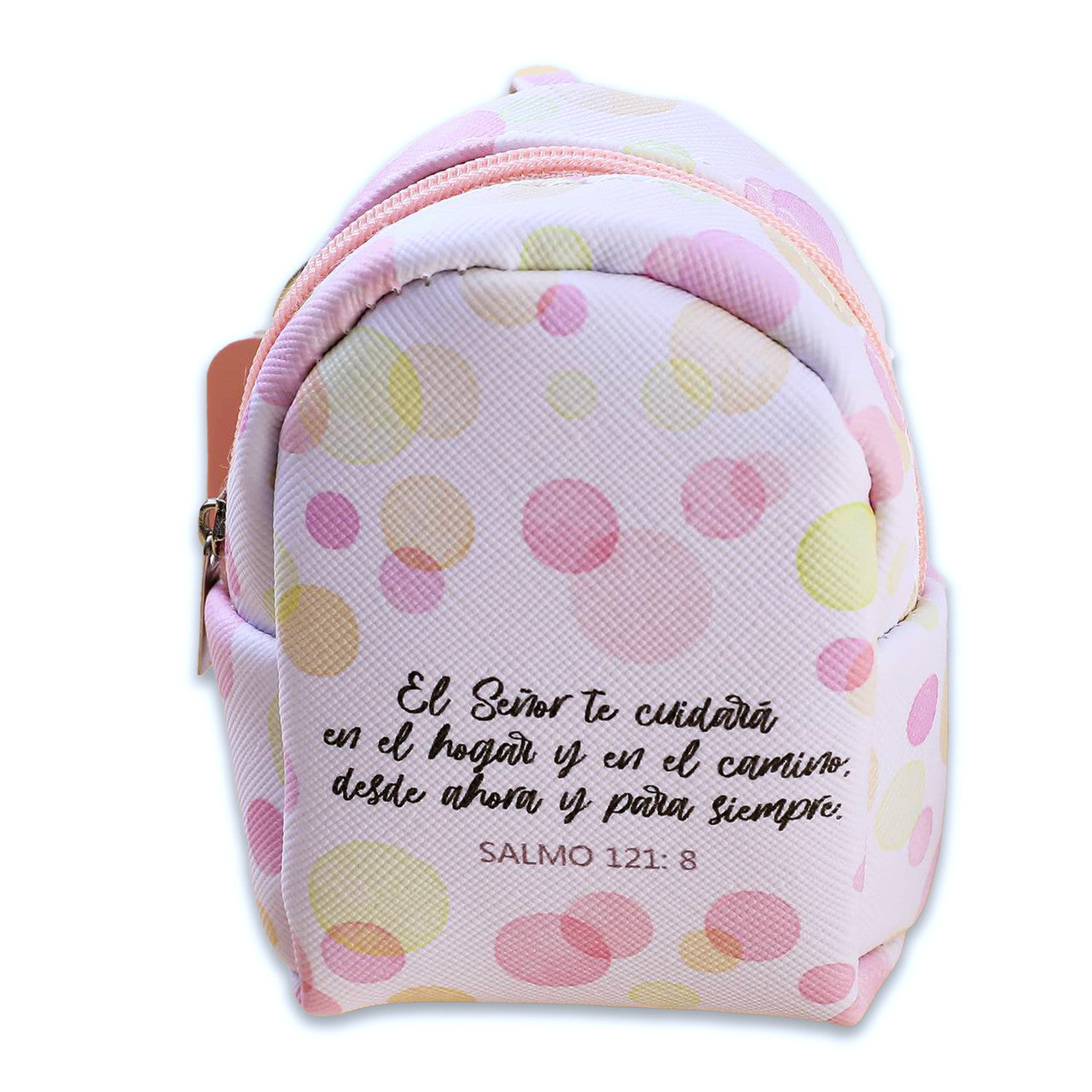 Monedero con Llavero Mochila: El Señor te cuidara - Salmos 121:8