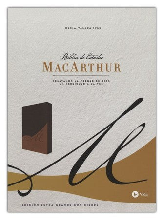 Biblia de Estudio MacArthur, Edición Letra Grande | Simil Piel Con Indice