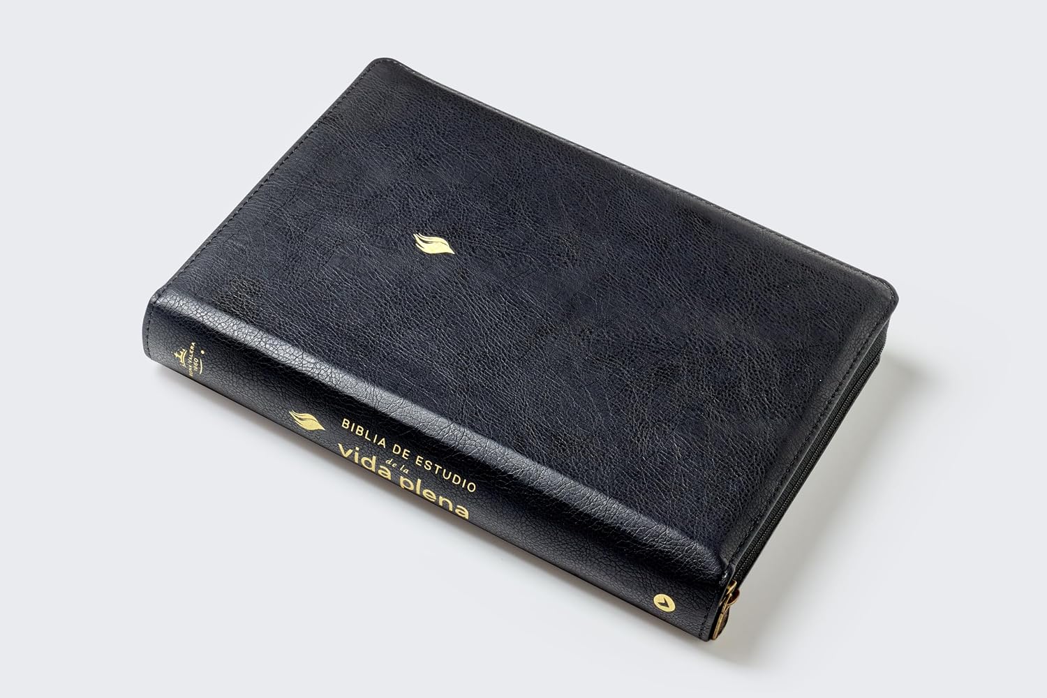 Biblia de estudio Vida Plena, RVR 1960, Edicion clasica, Piel Fabricada Negro co