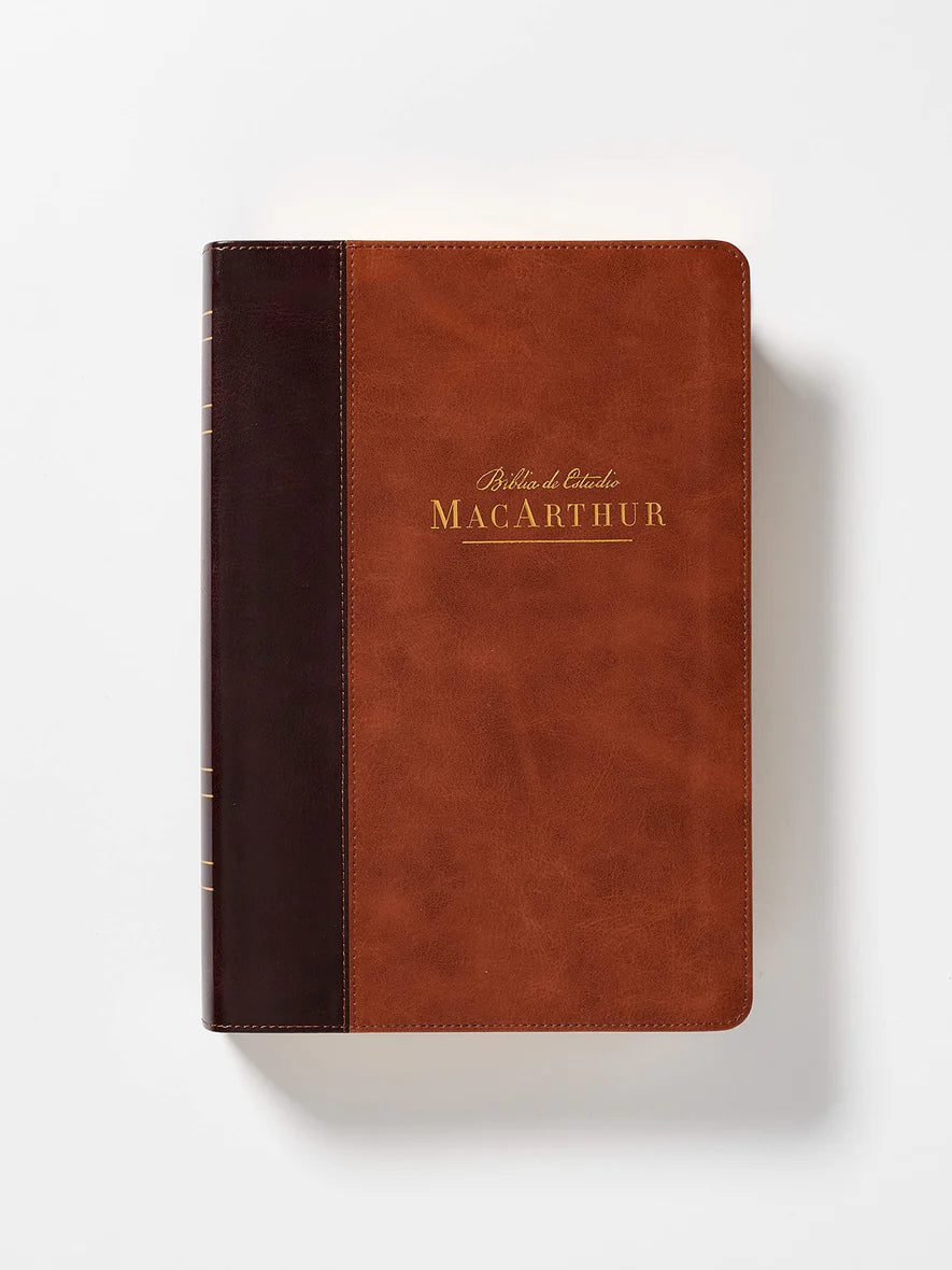 Biblia de Estudio MacArthur NBLA, Imitación Piel Dos Tonos con índice