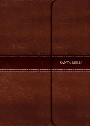 Biblia Letra Supergigante NVI  solapa | Símil Piel Marron con Indice