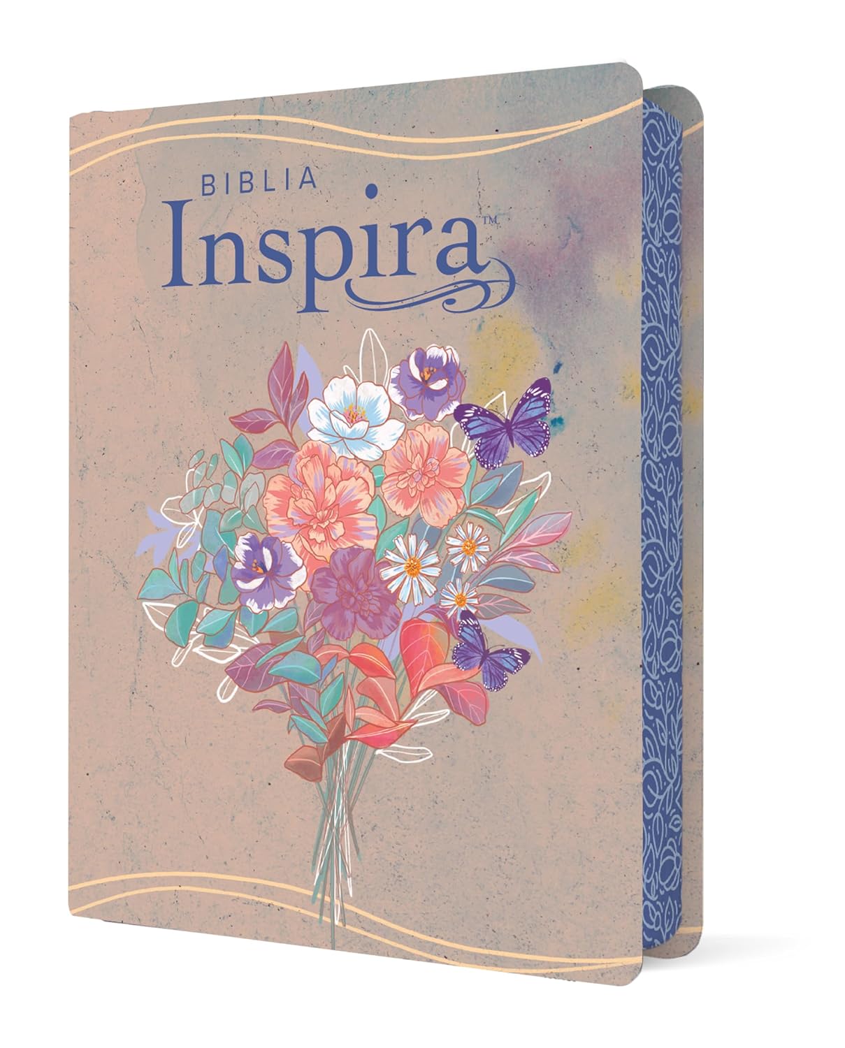Biblia Inspira NTV con Filament ,SentiPiel, Acuarela rosa