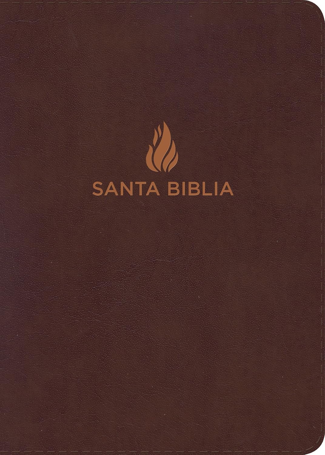 Biblia NVI Tamano Compacta Letra Grande  | Piel Fabricada Marron con indice