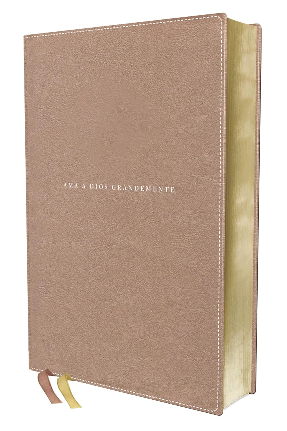 NBLA Biblia Ama a Dios Grandemente, Simil Piel Oro Rosa
