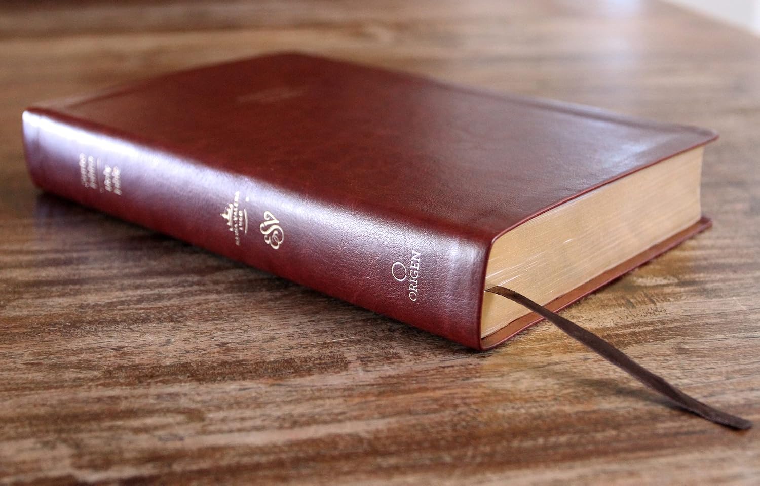 Biblia Bilingüe Reina Valera 1960/ESV Tamaño grande piel marron