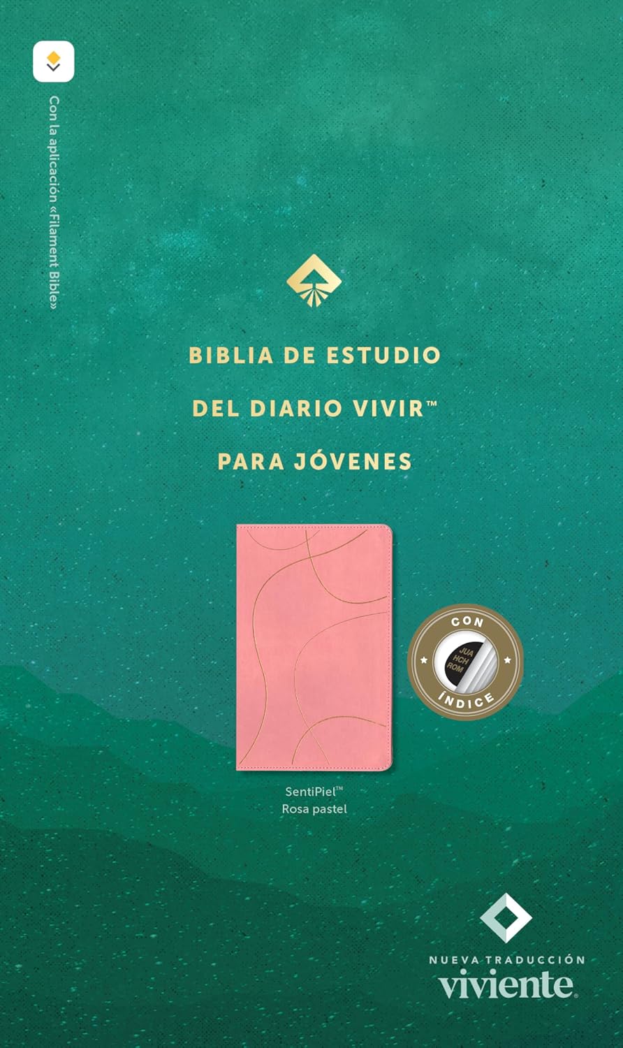Biblia de estudio del diario vivir para jovenes NTV con Filament ,SentiPiel, Rosa Pastel, Índice