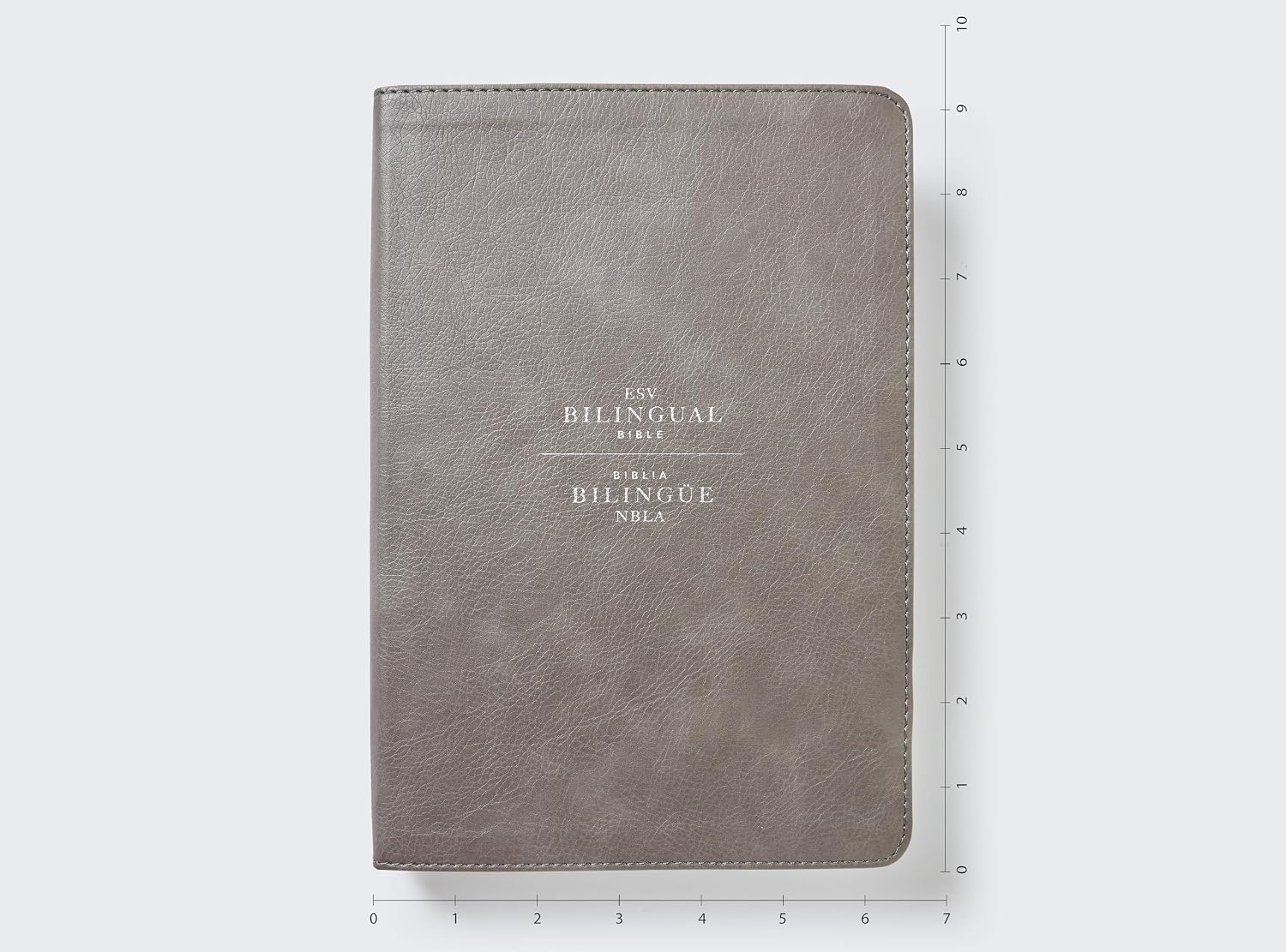 ESV/NBLA, Biblia Bilingüe, soft leather-look gris
