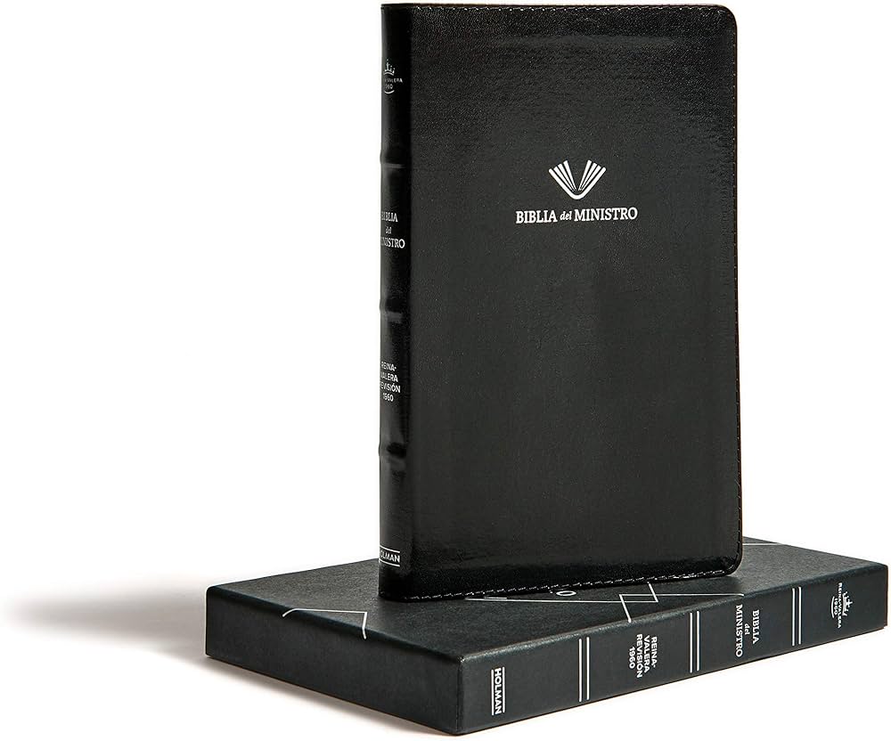 Biblia Del ministro RVR 1960 | Piel Fabricada Negro