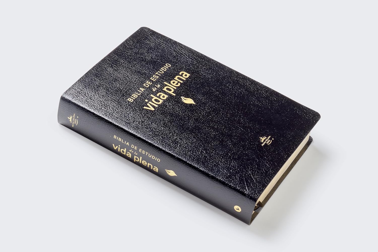 Biblia de estudio Vida Plena, Edicion clasica, Piel Fabricada Negro con Indice,