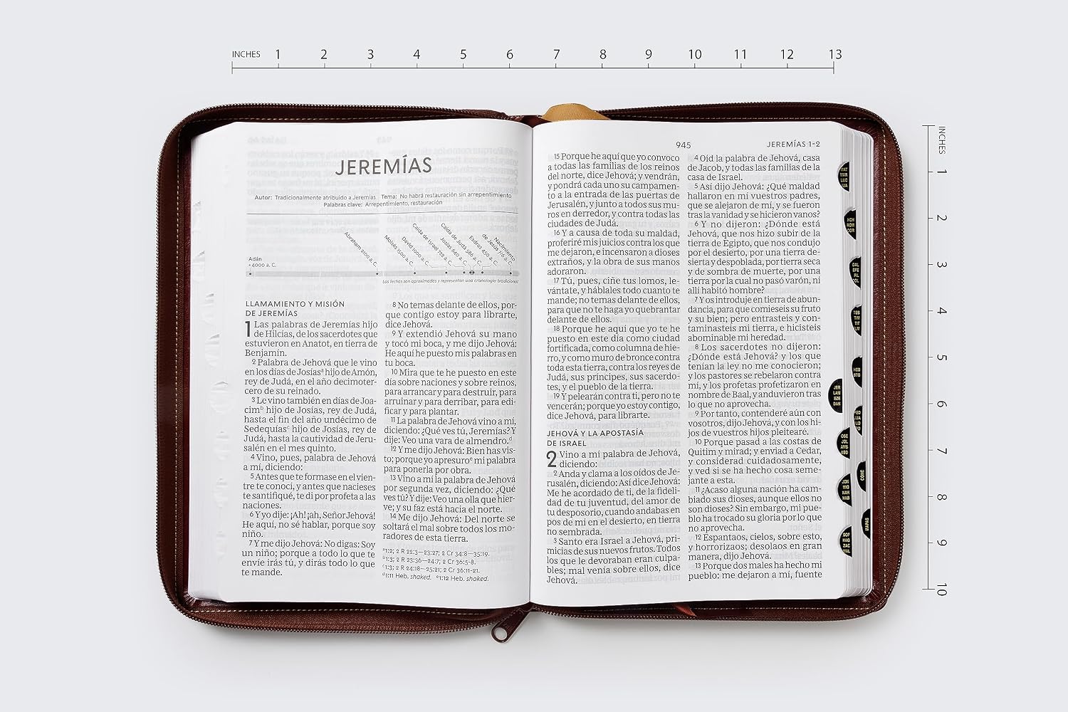 Biblia Letra Super Gigante RVR 1960, Imitacion Piel Cafe Con Indice, Ziper