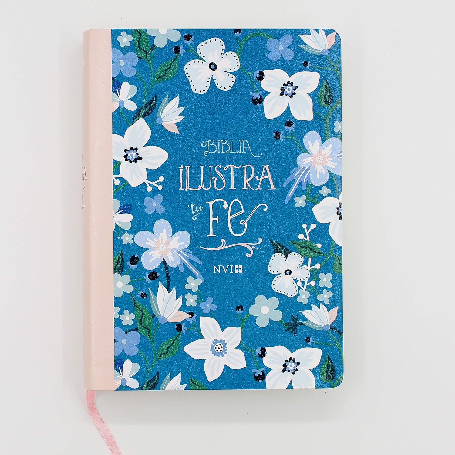 Biblia NVI, Ilustra tu fe, Piel especial, Azul