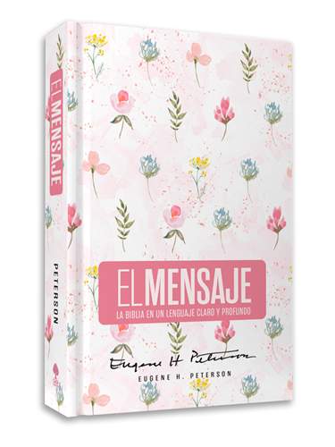 Biblia El Mensaje (Tapa dura, Rosa Floral)