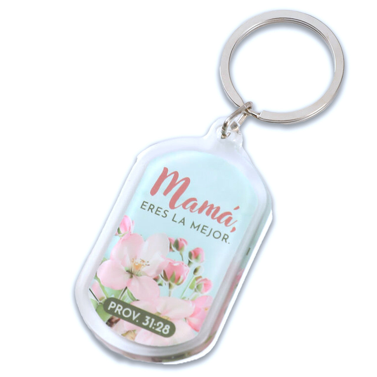 Llavero Acrilico: Mamá, eres la major - Proverbios 31:28