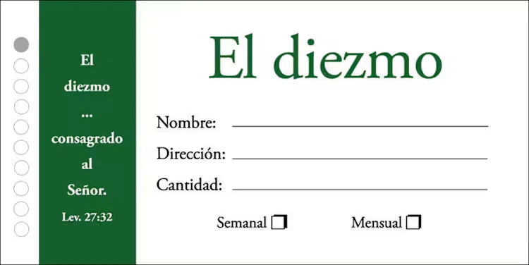El Diezmo, Sobres (Paquete de 100)