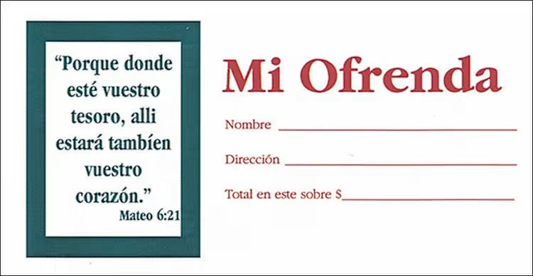 Mi Ofrenda Sobres | Paquete de 100