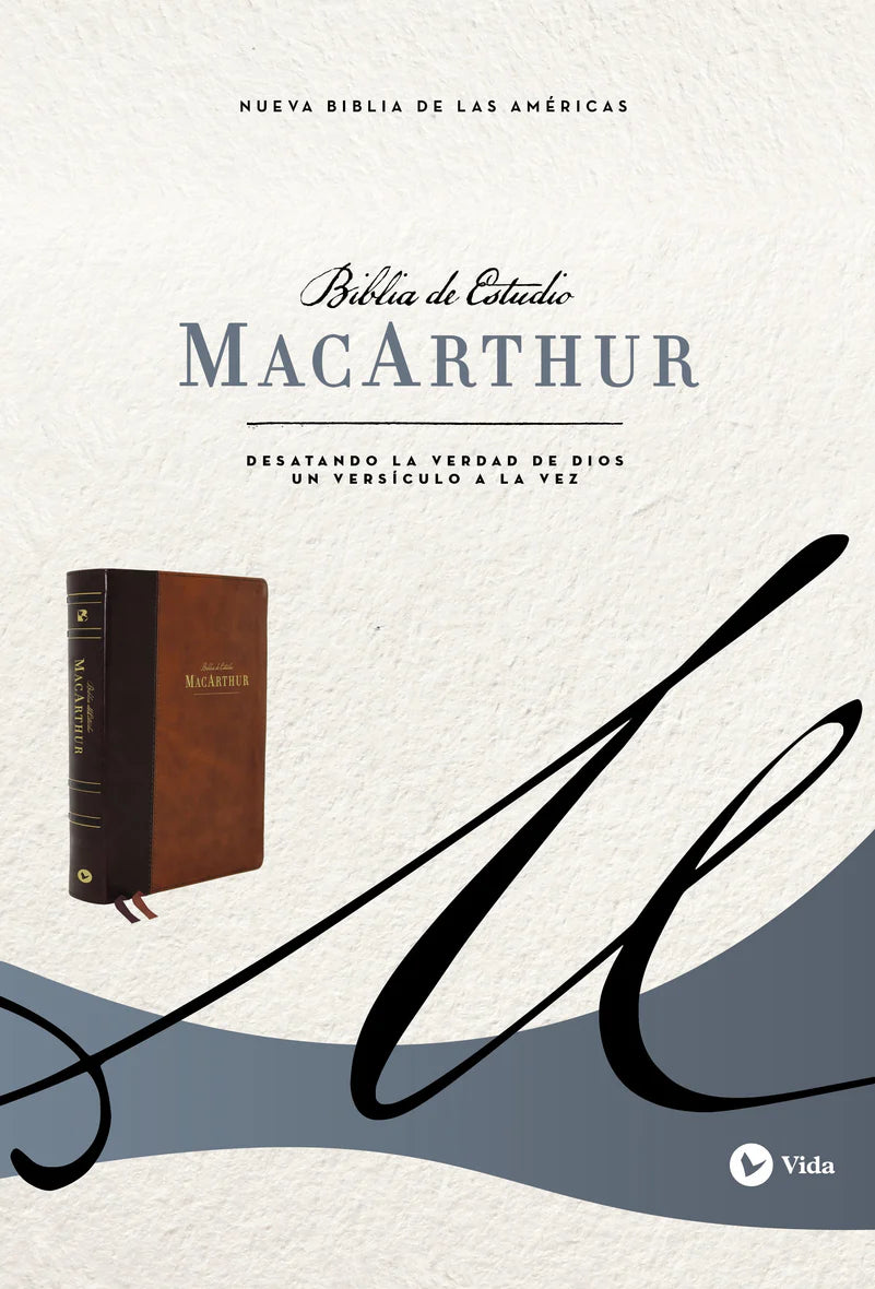 Biblia de Estudio MacArthur NBLA, Imitación Piel Dos Tonos con índice