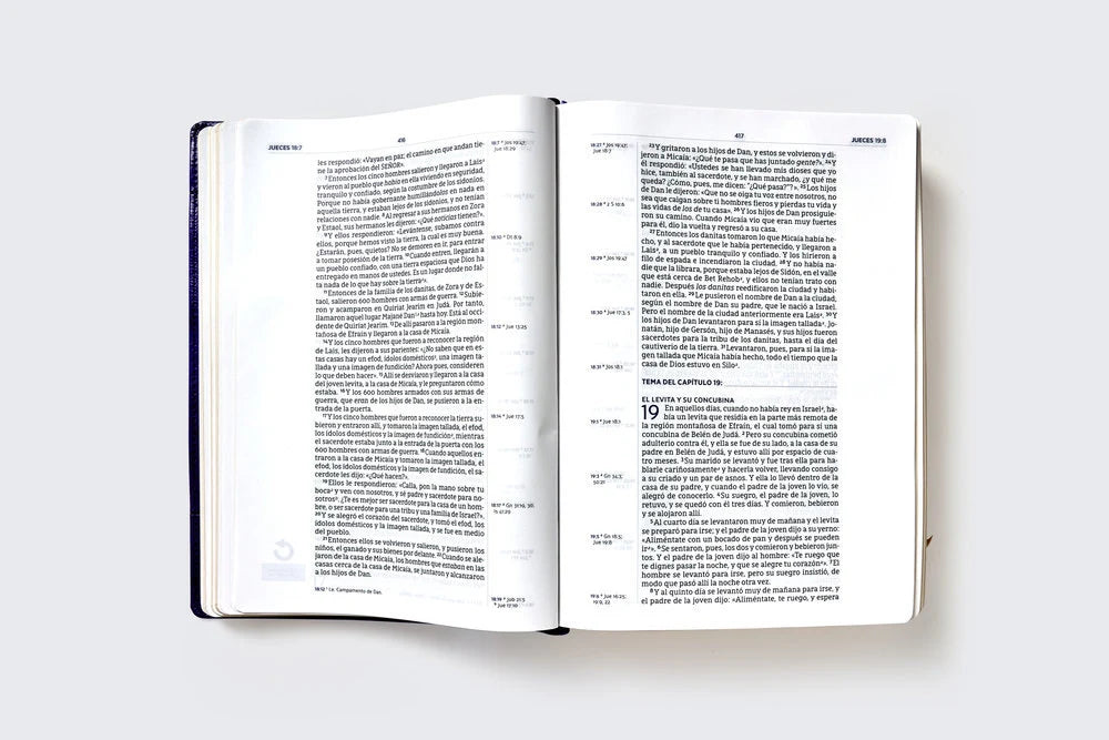 Nueva Biblia para el estudio inductivo, NBLA, Imitacion Piel Morado, Comfort Print