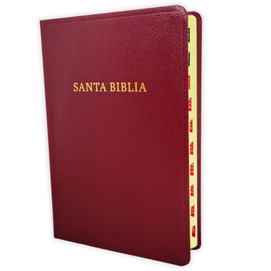 Biblia Letra Gigante,RV 1960,  Imitacion Piel Borgona con Indice