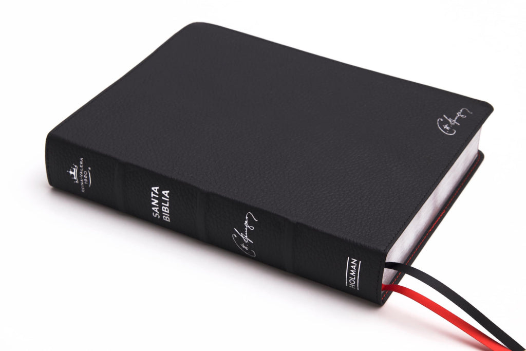Biblia De Estudio Spurgeon RVR 1960, Piel Genuina Negro
