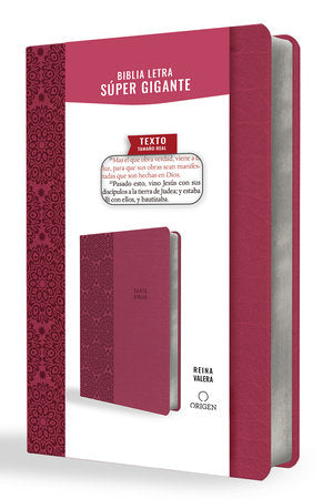 Biblia Letra Super Gigante 1909, Simil Piel Fuscia