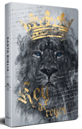 Biblia RVR 1960 Letra Grande, Tamano Manual, Tapa Dura Leon Rey de Reyes