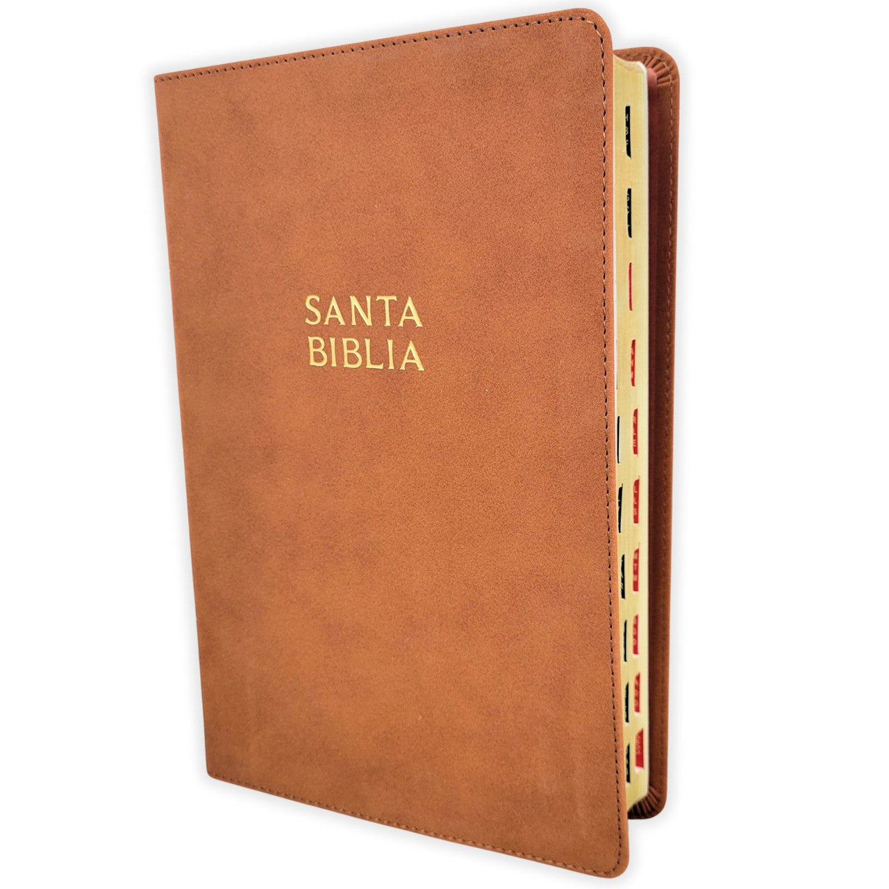 Biblia letra gigante, RVR 1960, Simil Piel Cafe Madera con indice