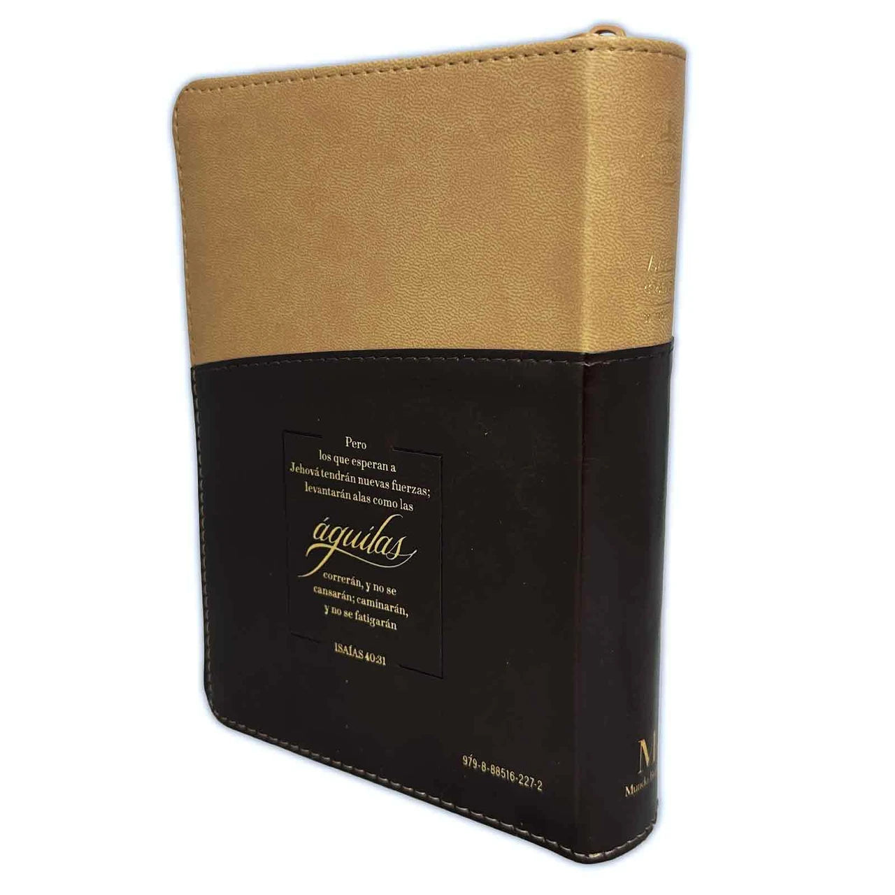 Biblia Tamano Compacto Letra Grande "Aguila"  Zipper 11 Puntos | Imitacion Piel