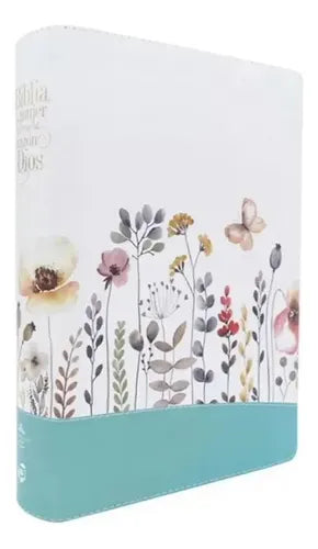 Biblia de la mujer conforme al corazon de Dios RVR60, Piel Especial Jardin