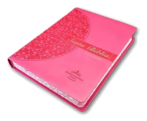 Biblia Letra Gigante RVR 1960, Imitación Piel Rosa