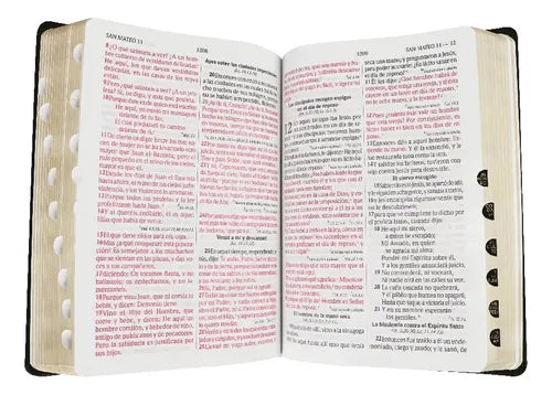Biblia Letra Grande Tamaño Manual RVR 1960, Imitacion Piel Negro Con indice