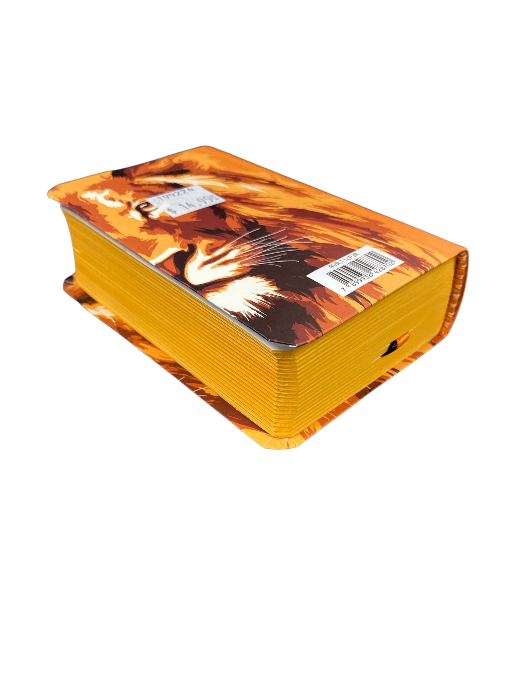 Biblia Bolsillo RV1960 Lion Naranja, Tapa Dura