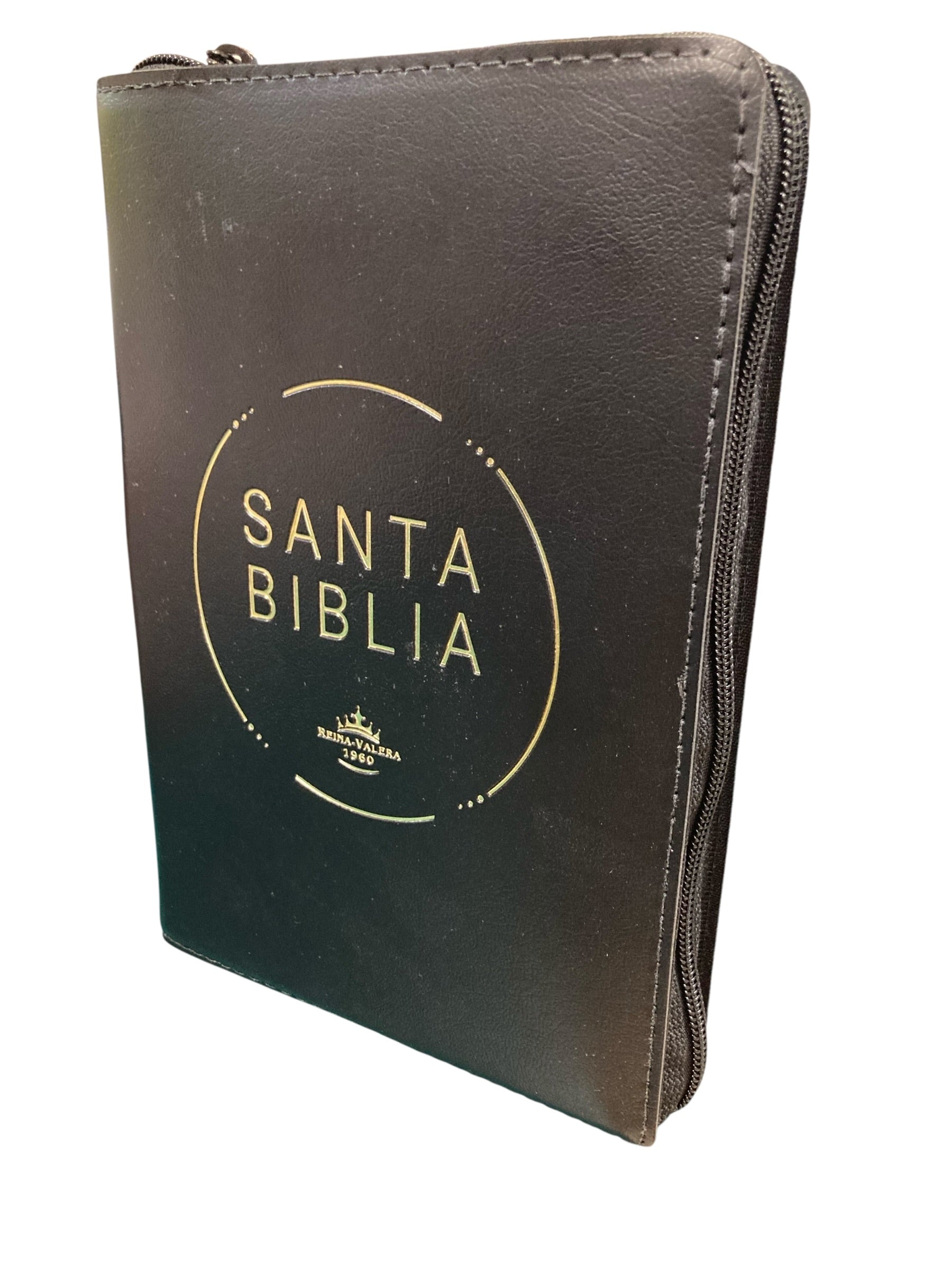Biblia Letra Grande RV1960  Imitacion Piel Negro con Cierre