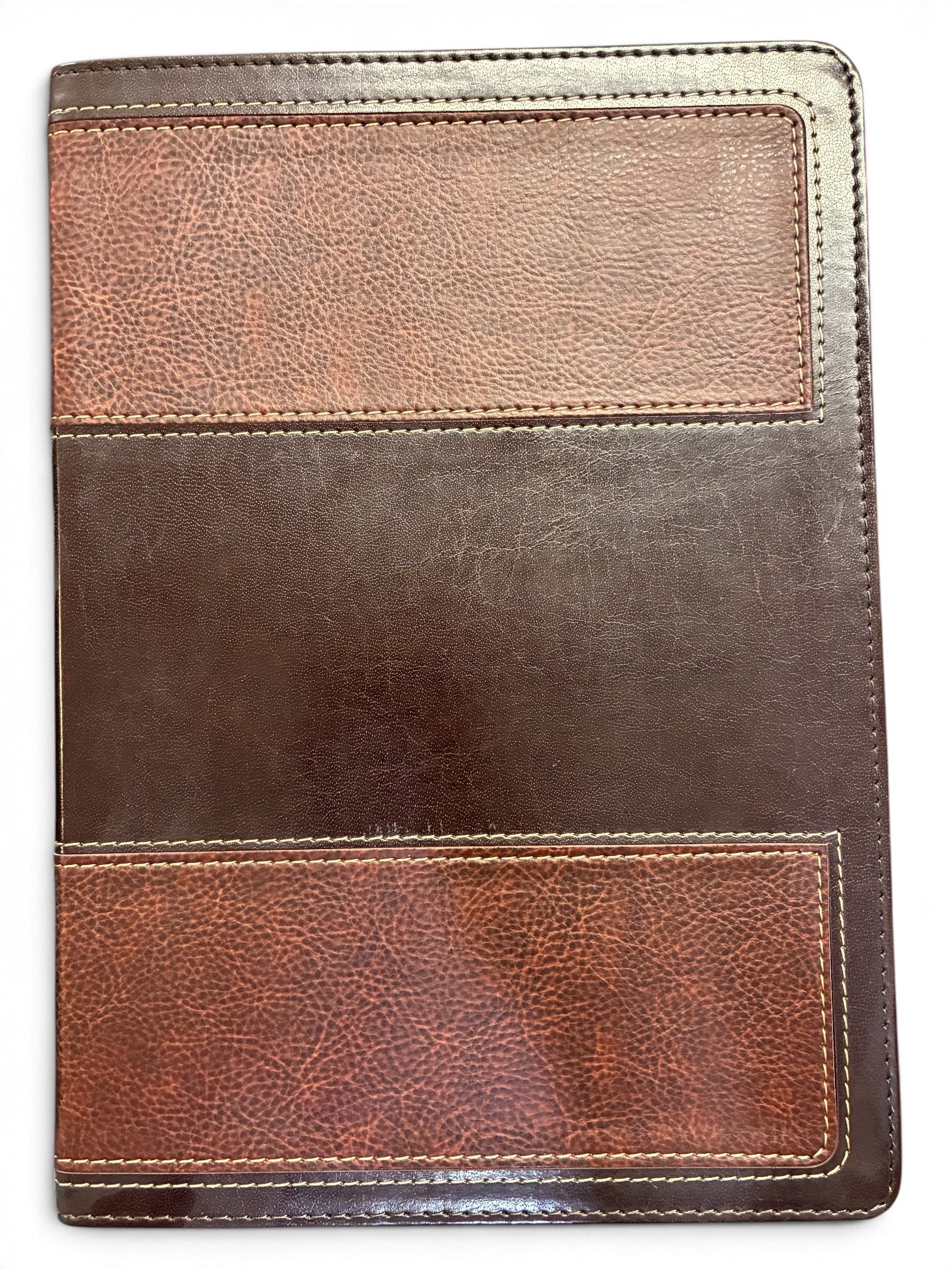 Biblia De Estudio Vida Plena, RVR 1960, Piel Italiana Marrón